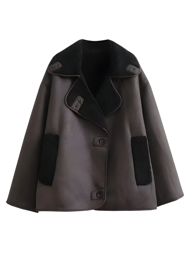 Lina-Shearling Jacket