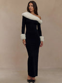 Lila-Winter Fur Dress