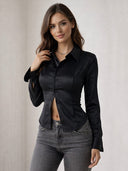 Nara-Classic Button Top