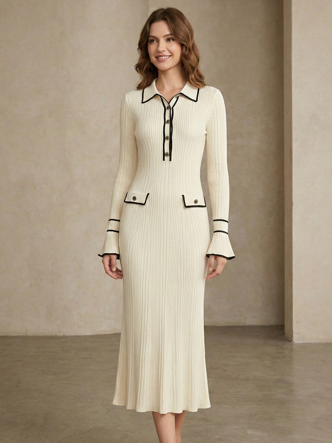 Nola-Rib Knit Dress