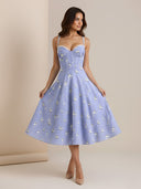 Tira-Floral Bustier Dress