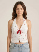 Mila-Cherry Halter