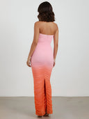 Purea-Ruched Ombre Dress - Vessita