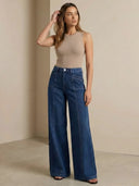 Luna-Wide Denim Pants
