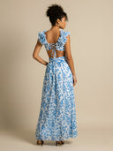 Saira–Bloom Ruffle Maxi - Vessita
