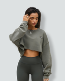 Nora-Raw Crop Sweat