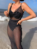 Ines-Dot Sheer Dress
