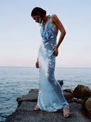 Isla-Drape Shine Dress