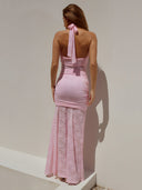Mila-Ruched Mesh Dress
