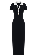 Talia-Collar Knit Dress
