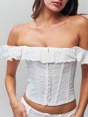Elena-Lace Corset Top