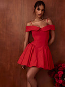 Talia-Off Shoulder Mini