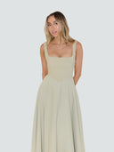 Elise-Square Neck Dress