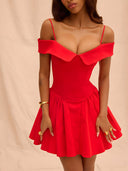 Talia-Off Shoulder Mini
