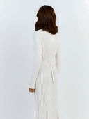 Ines-Ribbed Maxi Dress