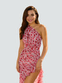 Lara-Floral Cascade Dress