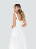 Elise-Square Neck Dress