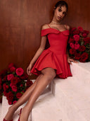 Talia-Off Shoulder Mini