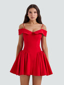 Talia-Off Shoulder Mini