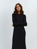 Ines-Ribbed Maxi Dress