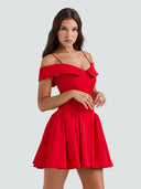 Talia-Off Shoulder Mini