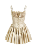 Elena-Satin Corset Dress
