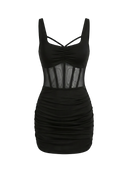 Mila-Mesh Body Dress - Vessita