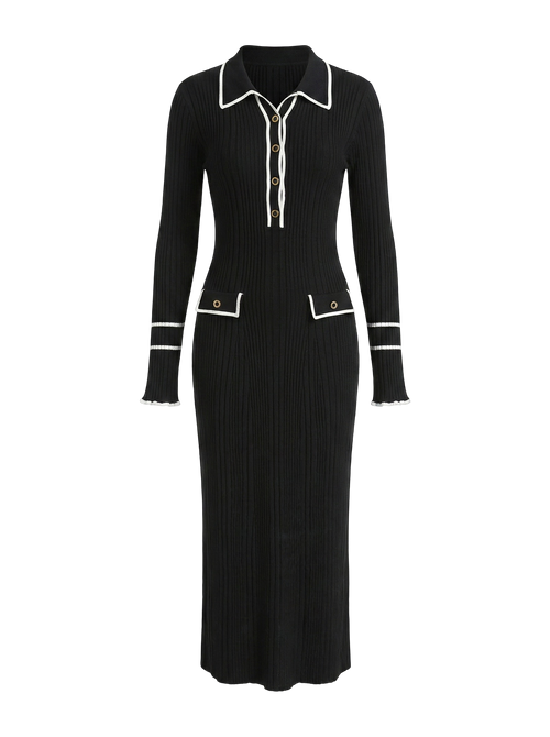 Nola-Rib Knit Dress