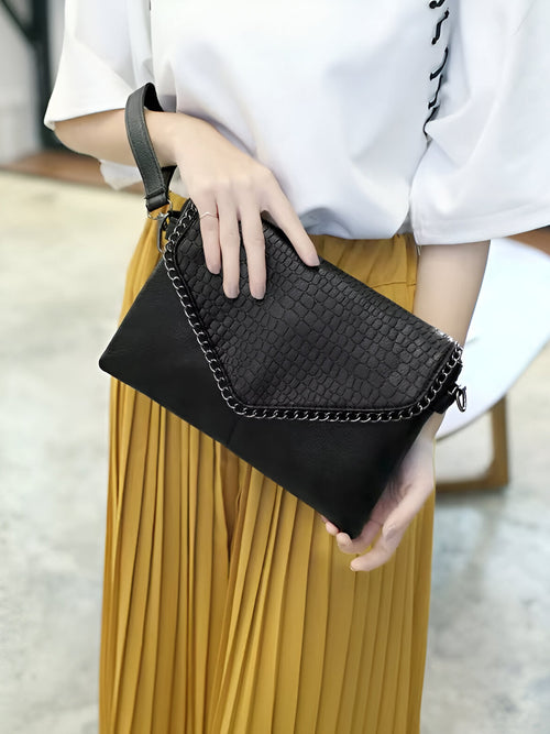 Vivian-Black Edge Bag - Vessita