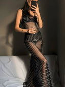 Ines-Dot Sheer Dress