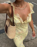 Ines-Floral Mesh Gown