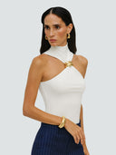 Liora-Ring Halter Top