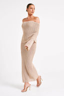 Cleo-Sheer Knit Dress