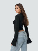 Elodie-Lace Trim Top