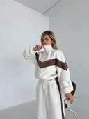 Amira-Stripe Jogger Fit