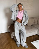 Lina-Cropped Hoodie Set 2Pc