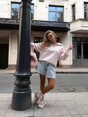Amira-Zip Neck Hoodie