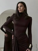 Lira-High Slit Maxi Dress