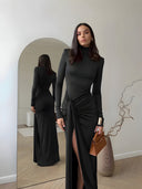 Lira-High Slit Maxi Dress