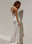 Mila-Ruched Mesh Dress
