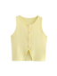 Adele-Knit Button Top