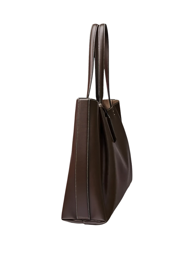 Iris-Leather Tote