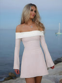 Faye-Off Shoulder Dress