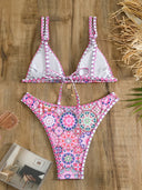 Lina-Tile Print Bikini