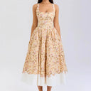 Camille-Garden Corset Dress