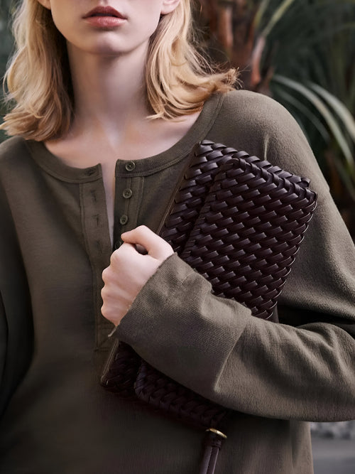 Leni-Luxe Woven Bag