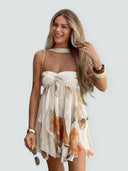 Luna-Floral Ruffle Dress