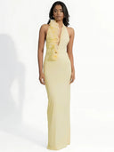 Dahlia-Flare Detail Gown