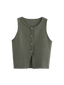 Adele-Knit Button Top