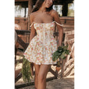 Zoe-Tie Bustline Dress